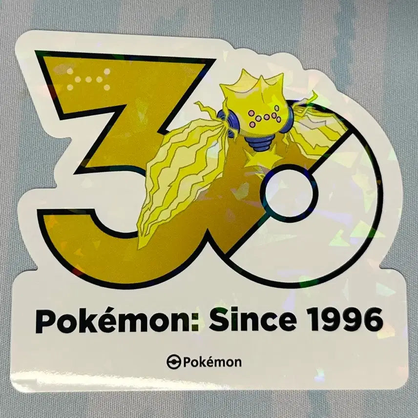[BUNJANG] Pokemon 30th Anniversary Logo Sticker Regieleki / [포켓몬 30주년 기념 로고 스티커]레지에레키