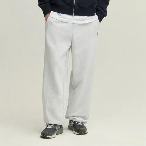 [BUNJANG] Urbanstype Classic UBD Wide Sweatpants Melange Gray L / 어반디타입 스웻팬츠 / 멜란지그레이 / L