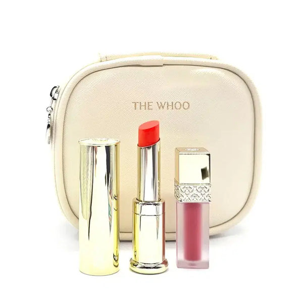 [BUNJANG] The History of Whoo Lip Balm Set with Pouch Bag and Liquid Lip Gift / 백화점 립밤세트 (파우치가방+리퀴드립증정)