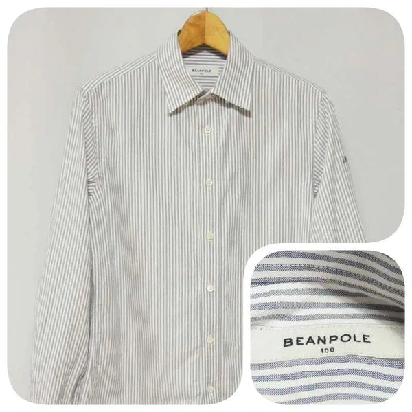 [BUNJANG] Hazzys Striped Casual Shirt Men's 100 / 빈폴 스트라이프 캐주얼 셔츠 남성100