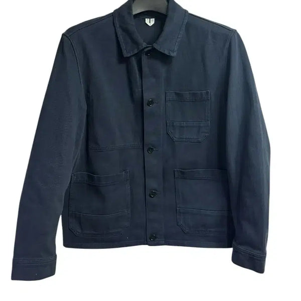 [BUNJANG] ARKET Overdyed Twill Overshirt Jacket Navy / 아르켓 오버다이드 트윌 오버 셔츠 자켓 네이비 50