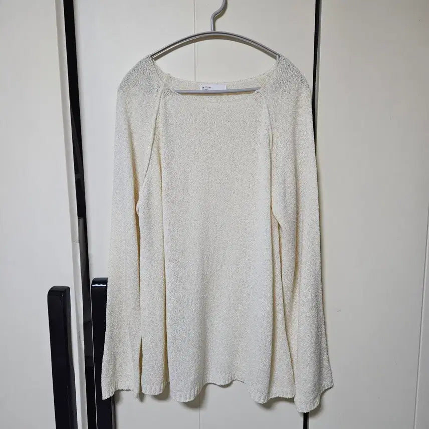 [BUNJANG] Papergrey "Salanta" Boatneck Boucle Knit / 페이퍼그레이 살안타 보트넥 부클 니트(3만대 구매)