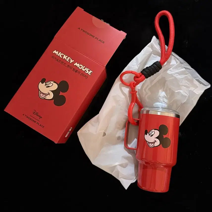 [BUNJANG] Twosome Place Mickey Mouse Mini Tumbler Keyring / 투썸플레이스 미키마우스 미니 텀블러 키링
