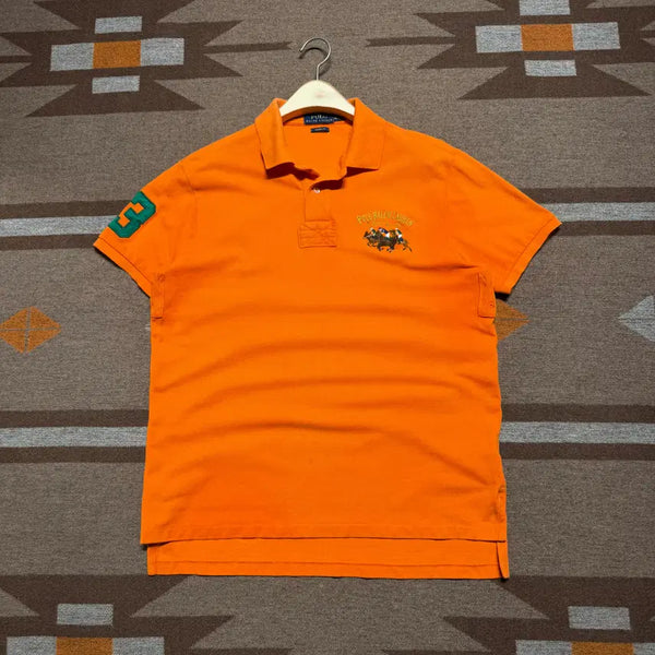 [BUNJANG] Polo Ralph Lauren Triple Pony T-Shirt Orange L / 폴로랄프로렌 트리플 포니 반팔 카라티 L 오렌지