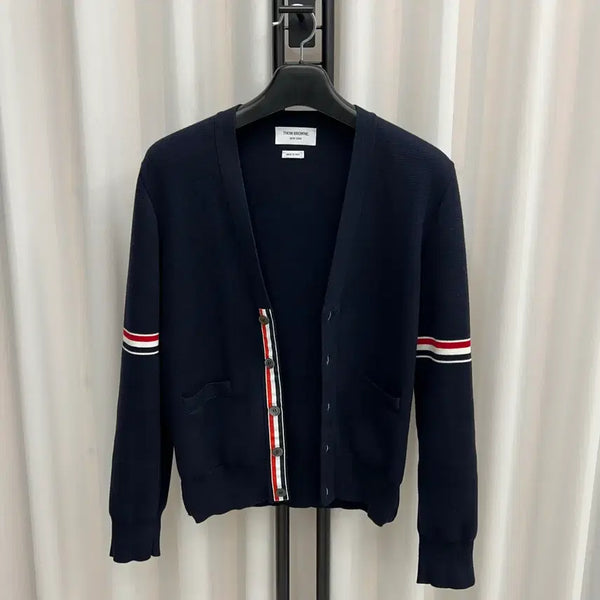 [BUNJANG] Thom Browne Milano Stitch Armband Cardigan Navy Size 3 / 톰브라운 암밴드 밀라노스티치 가디건 네이비 (3)