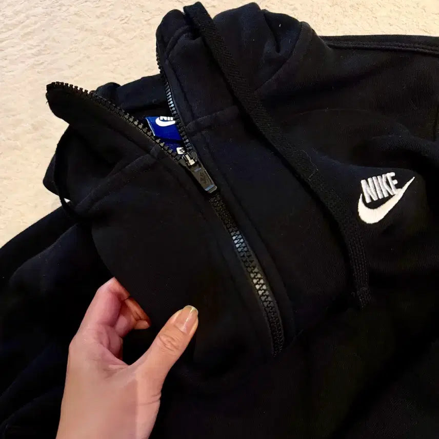 [BUNJANG] Nike Women's Anorak Fleece Hoodie Zip-up / 나이키 여자 아노락기모후드집업