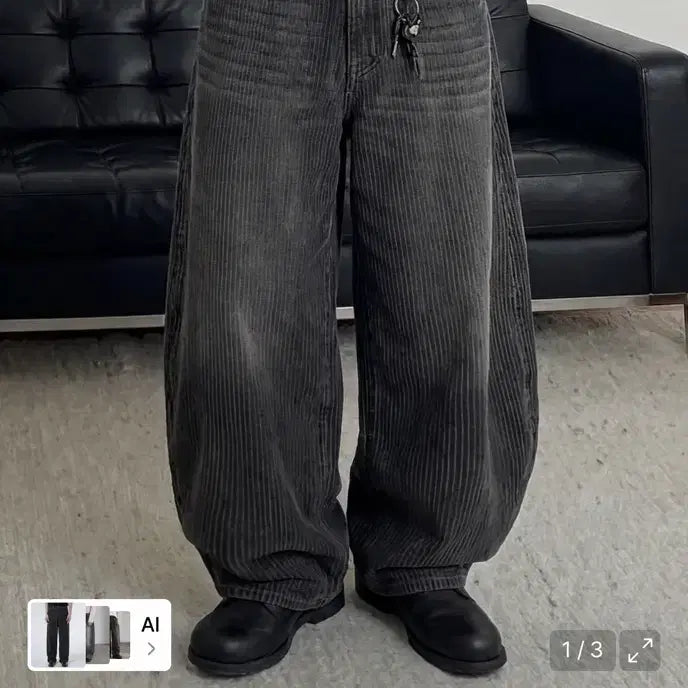 [BUNJANG] unallercode Lieve Curved Denim Pants S / 어널러코드 리브 커브드 데님팬츠 s