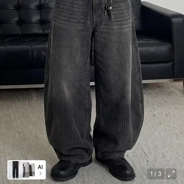 [BUNJANG] unallercode Lieve Curved Denim Pants S / 어널러코드 리브 커브드 데님팬츠 s