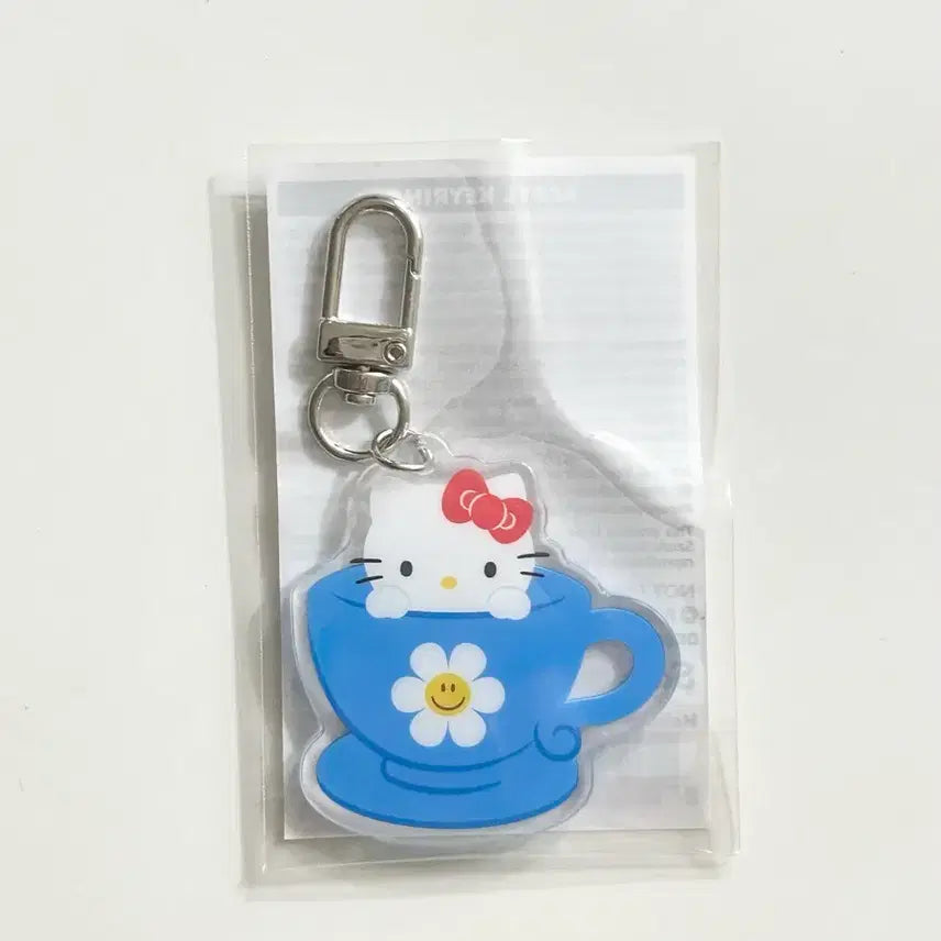 [BUNJANG] Wiggle Wiggle Hello Kitty Acrylic Keyring / 위글위글 헬로키티 아크릴키링
