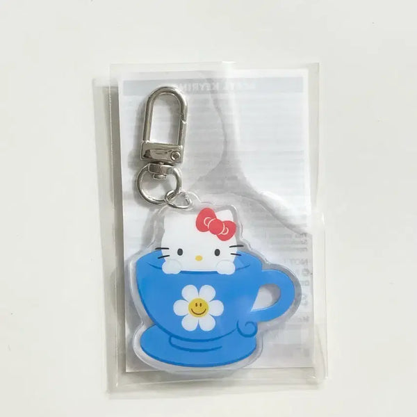 [BUNJANG] Wiggle Wiggle Hello Kitty Acrylic Keyring / 위글위글 헬로키티 아크릴키링