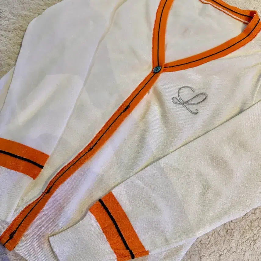[BUNJANG] Loro Piana Colorblock Cardigan / L로로 배색 가디건 여자 수입의류
