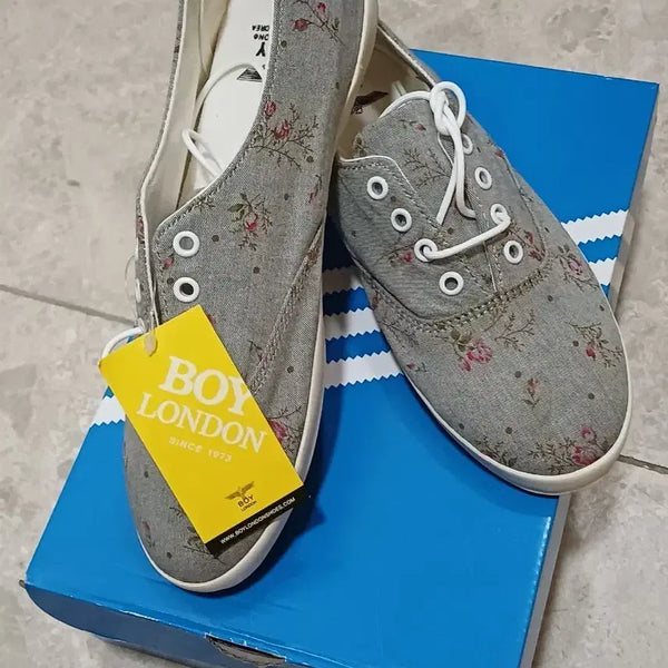 [BUNJANG] Boy London Flower Printing Sneakers / 보이런던 플라워  스니커즈 / 단화 240mm