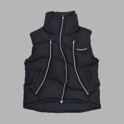 [BUNJANG] The Museum Visitor Curved Zipper Puffer Down Vest / 더뮤지엄비지터 CURVED ZIPPER PUFFER DOWN VEST