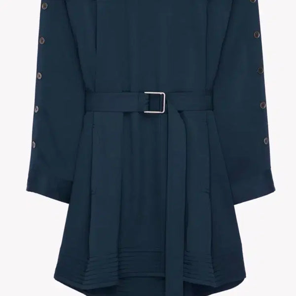 [BUNJANG] ZARA SRPLS Shirt Flare Dress Navy S / S) 자라 srpls 11 셔츠 플레어 원피스 새상품