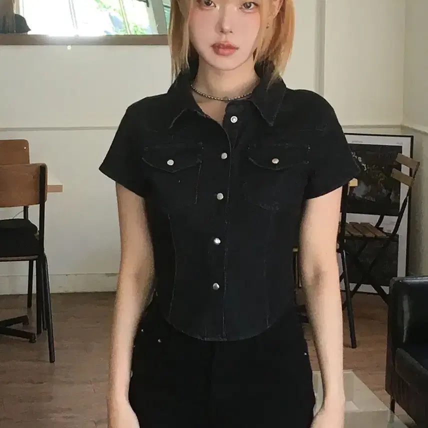 [BUNJANG] Modi Mood High-Waist Short Pants Black / [새상품] 모디무드 하이웨스트 숏 팬츠 블랙