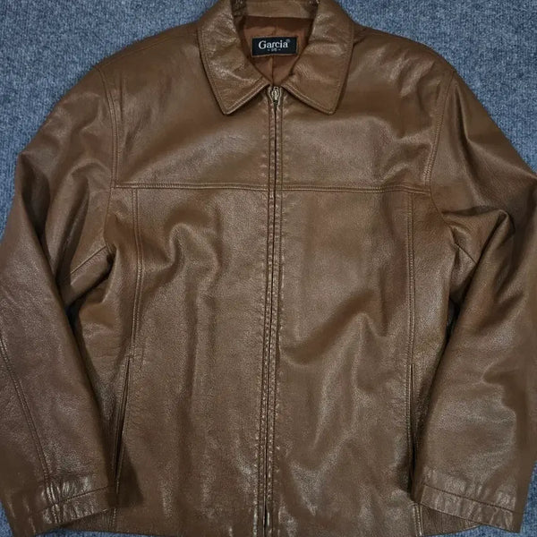 [BUNJANG] Garcia Lambskin Leather Jacket / 가르시아 램스킨 가죽 자켓 급처