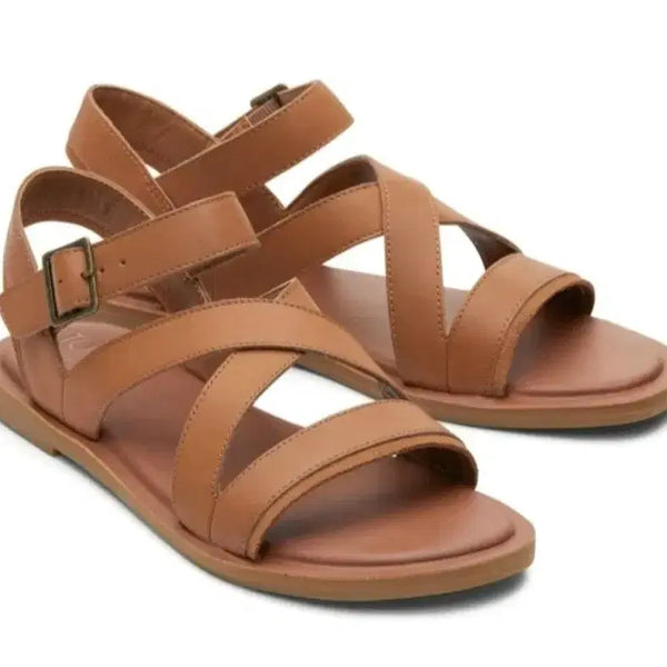 [BUNJANG] Toms Sloane Sandal Light Tan Leather US 7 (240) / 탐스 SLOANE 샌들 240