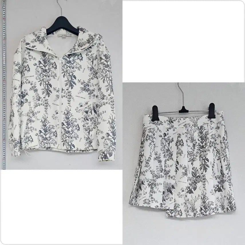 [BUNJANG] SJ WANI Flower Jacket Setup Set / 택포) SJ WANI 플라워자켓 셋업 팝니다