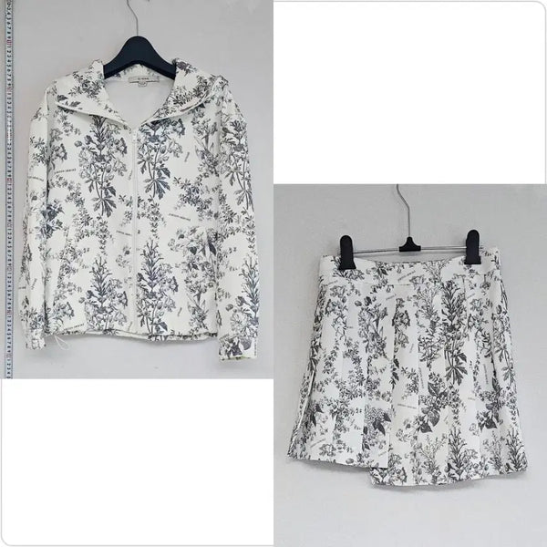 [BUNJANG] SJ WANI Flower Jacket Setup Set / 택포) SJ WANI 플라워자켓 셋업 팝니다