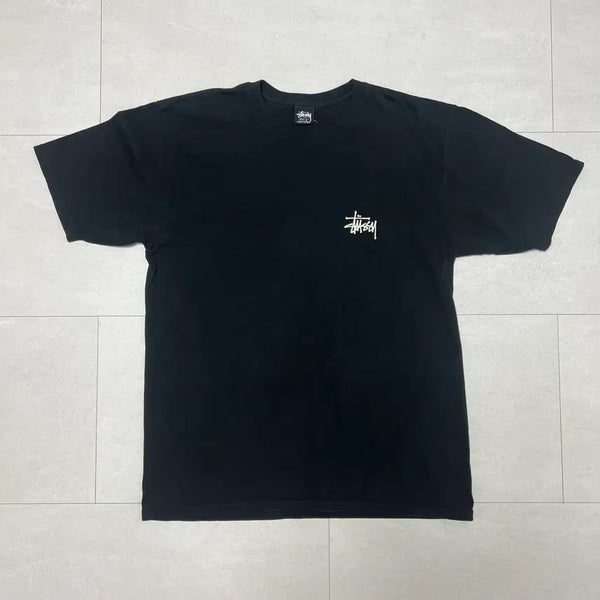 [BUNJANG] Stussy Big S Logo T-Shirt Black / 스투시 빅S로고 티셔츠 블랙