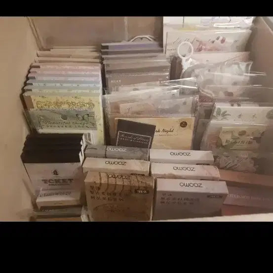 [BUNJANG] Vintage Deco Sticker Set Bundle / 10만팩으로 보내드려요!)빈티지 다꾸 소분 팩 - 다양하고 많아요!