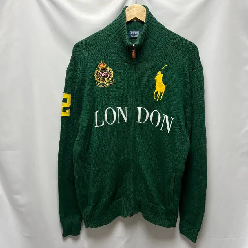 [BUNJANG] Polo Ralph Lauren Big Pony Chiefe Keep Knit Zip-Up XL / [정품/XL] 폴로 랄프로렌 빅포니 치프키프 초록그린 니트 집업