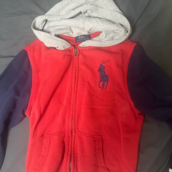 [BUNJANG] Polo Big Pony Zip-Up Hoodie / 빅포니 후드집엄