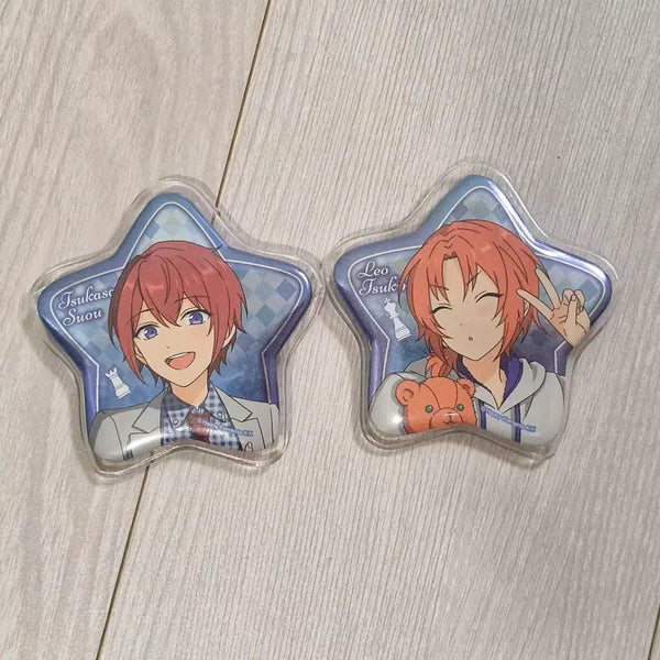 [BUNJANG] Ensemble Stars! Knights Ohoshi Sama Badge Bundle Set - Tsukasa Suou & Leo Tsukinaga / 일괄) 앙스타 오호시사마 뱃지 츠카사 레오 나이츠