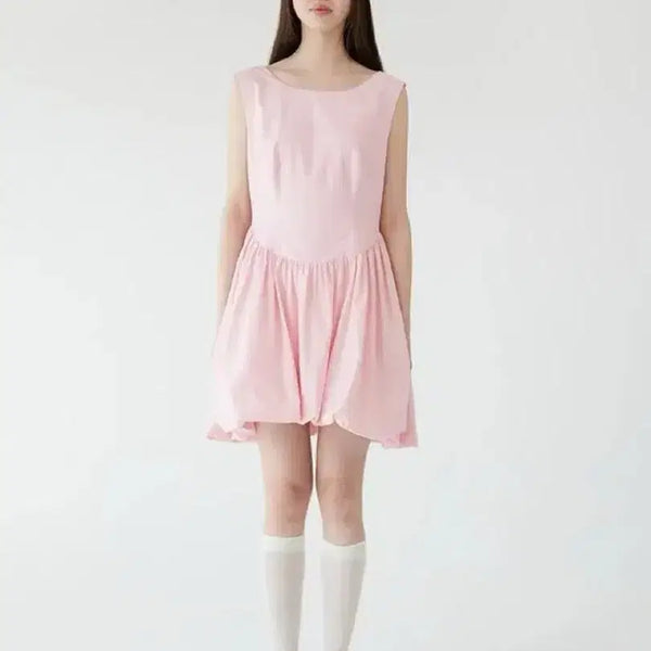 [BUNJANG] Jollyraid Loulou Balloon Dress Pink / 졸리레이드 루루 벌룬 드레스 원피스 핑크