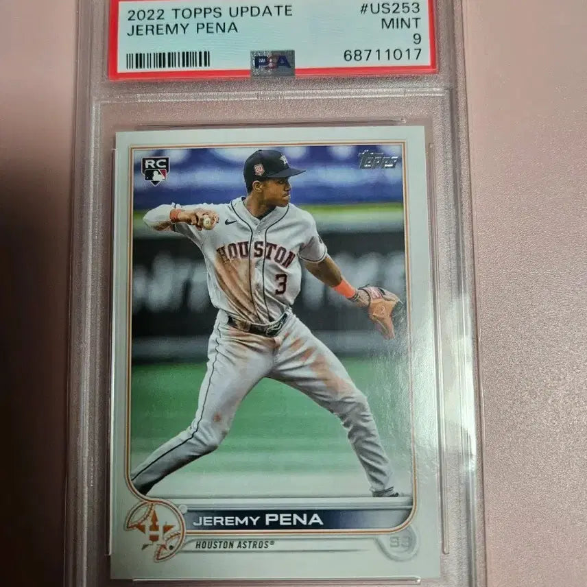 [BUNJANG] Jeremy Peña 2022 Topps Rookie Card PSA 9 Graded / 휴스턴)제레미 페냐 PSA 9등급 2022 탑스 루키 카드
