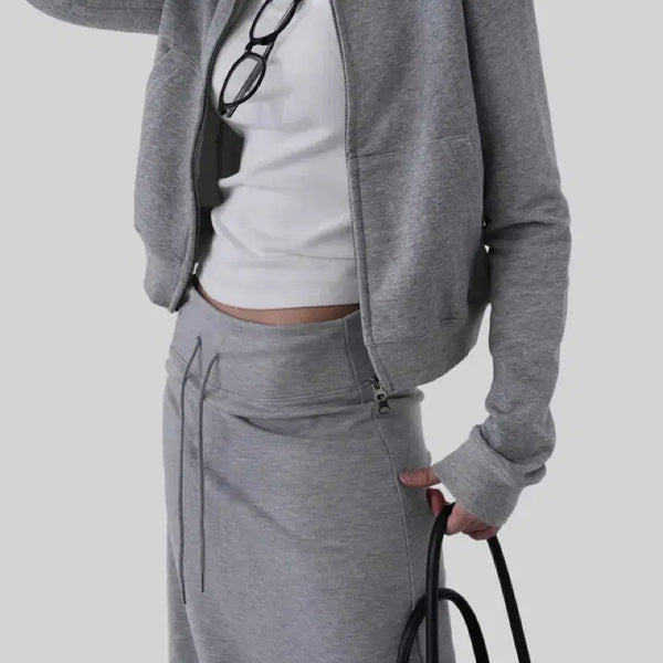 [BUNJANG] Autumn Hooded Zip-up Black / 어텀 후드집업 블랙