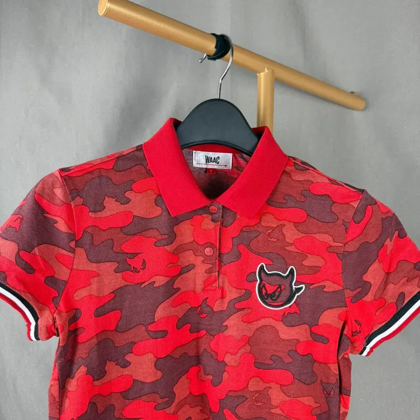 [BUNJANG] WAAC Golf Camouflage Polo T-Shirt / 1size ) WAAC 왁골프 카모플라쥬 폴로 티셔츠