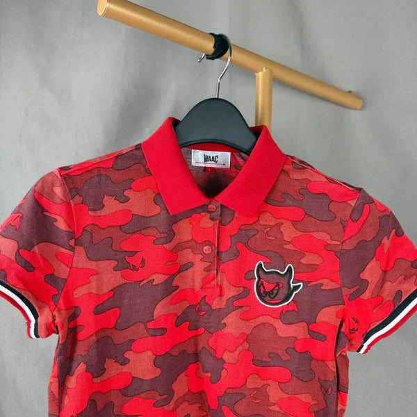 [BUNJANG] WAAC Golf Camouflage Polo T-Shirt / 1size ) WAAC 왁골프 카모플라쥬 폴로 티셔츠