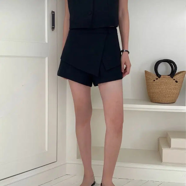 [BUNJANG] Modern Black Shorts - Medium / 교신안함)모던 블랙 쇼츠-M