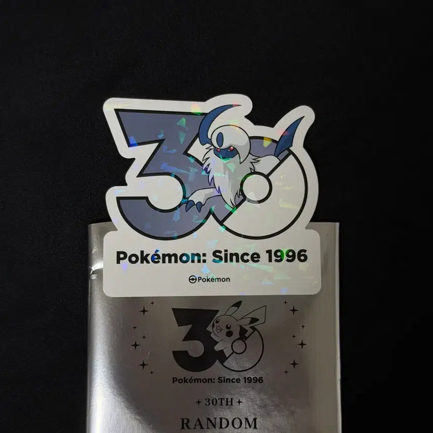 [BUNJANG] Pokemon 30th Anniversary Limited Edition Absol Logo Sticker Random / 앱솔 한정판 포켓몬 30주년 팝업 로고스티커 랜덤 스티커