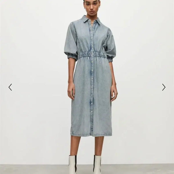 [BUNJANG] AllSaints Denim Midi Dress / 올세인츠 데님 원피스(새상품)