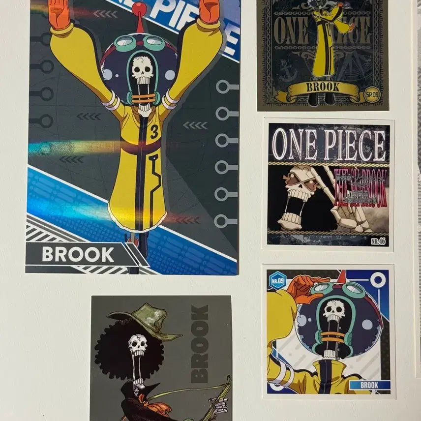 [BUNJANG] One Piece Brook Sticker & Paper Goods Set / 원피스 브룩 스티커 및 지류 굿즈 공식 세트 판매