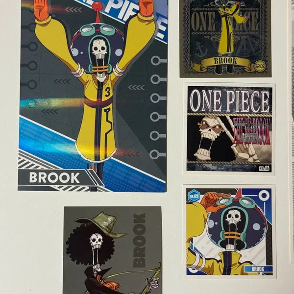 [BUNJANG] One Piece Brook Sticker & Paper Goods Set / 원피스 브룩 스티커 및 지류 굿즈 공식 세트 판매