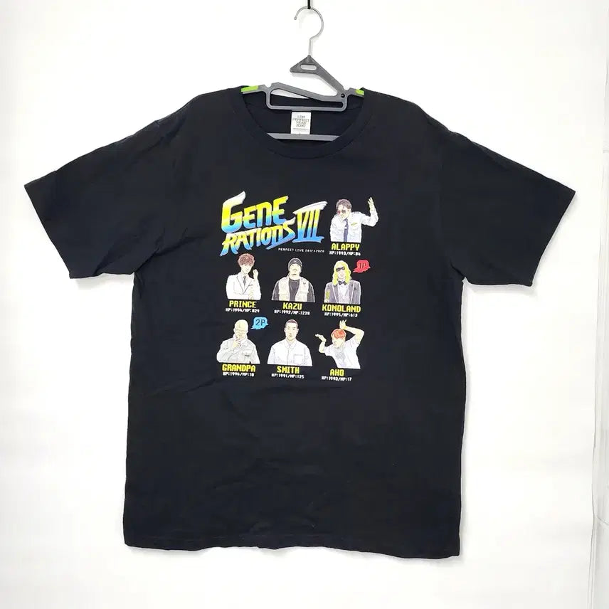 [BUNJANG] GENERATIONS from EXILE TRIBE VII Concert Limited Edition Black T-Shirt (Sano Reo Design) / 일본그룹 GENERATIONS VII 콘서트 한정판 블랙 티셔츠 100