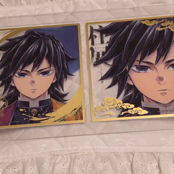 [BUNJANG] Demon Slayer: Kimetsu no Yaiba Giyu Hashira Exhibition Shikishi Display / 귀멸의 칼날 귀칼 기둥전 하시라전 색지 기유 전시품