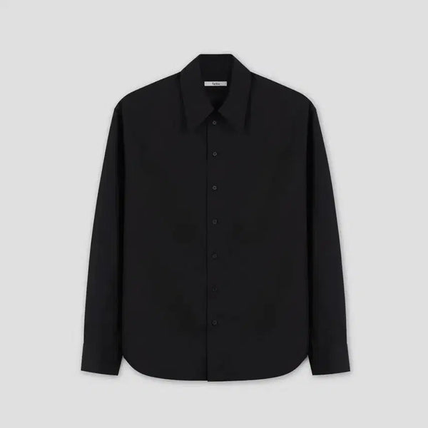 [BUNJANG] Taille Barri Cotton Poplin Boy Shirt Black Size 2 / 타일레 바리 코튼 포플린 보이 셔츠 블랙 2사이즈