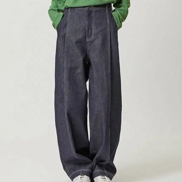 [BUNJANG] Meemthewardrobe Age Kipa's One-Tuck Low Denim Pants Size 1 / 밈더워드로브 에이지 키파스 원턱 로우 데님팬츠(1사이즈) 르아르디앤에스알