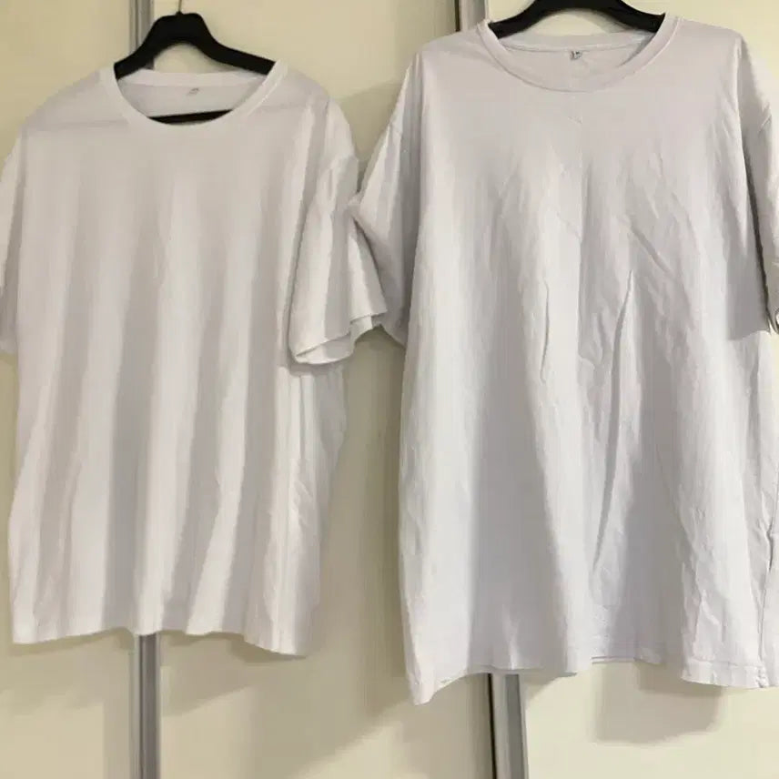 [BUNJANG] R2 STUDIO Men's White T-Shirt Bundle (XL) / 일괄2장)R2 STUDIO 무지흰티 남성 반팔티 XL
