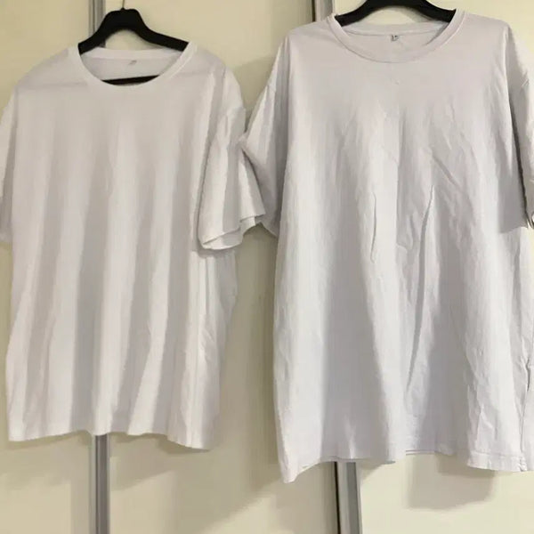 [BUNJANG] R2 STUDIO Men's White T-Shirt Bundle (XL) / 일괄2장)R2 STUDIO 무지흰티 남성 반팔티 XL