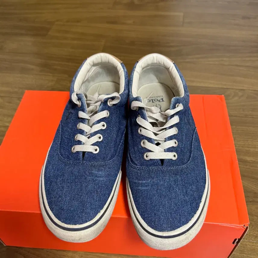 [BUNJANG] Polo Ralph Lauren Denim Sneakers (Size 8.5 / 265mm) / 폴로 데님 스니커즈 8.5 (265mm)