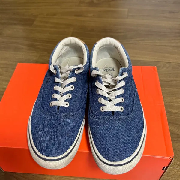 [BUNJANG] Polo Ralph Lauren Denim Sneakers (Size 8.5 / 265mm) / 폴로 데님 스니커즈 8.5 (265mm)