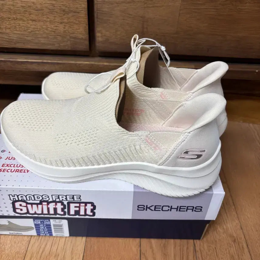 [BUNJANG] Skechers Swift Fit Women's Shoes (Ivory, Size 250) / 스케쳐스 스위프트핏 여성 250