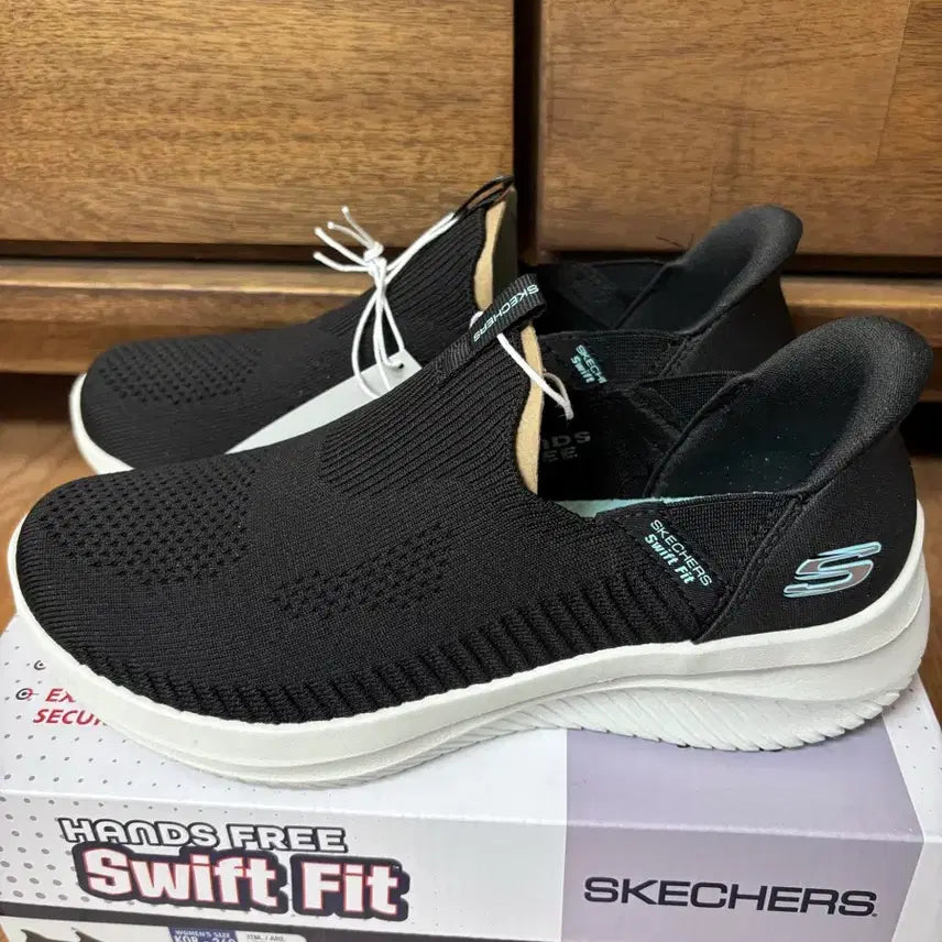 [BUNJANG] Skechers Swift Fit Black Women's Shoes Size 235 / 스케쳐스 스위프트핏 블랙 여성 235