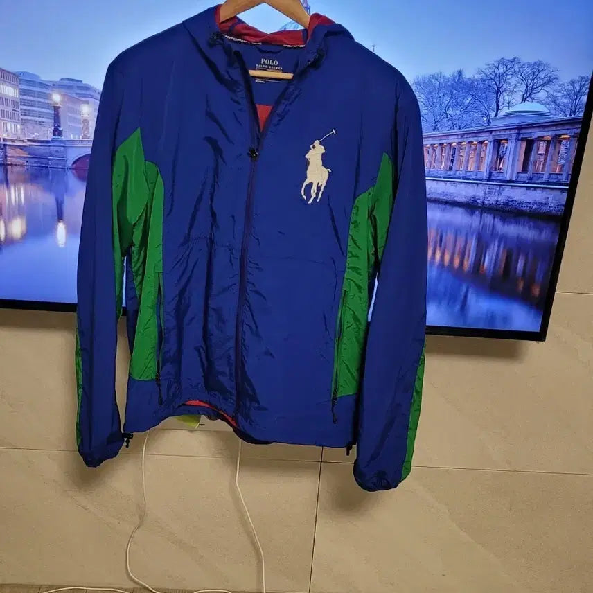 [BUNJANG] Polo Color Block Windbreaker Jacket / 폴로 바람막이
