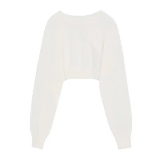 [BUNJANG] YUSE New Summer Linen Unbalance Bolero Knit Top / 유즈 뉴 썸머 린넨 언발란스 볼레로 니트 탑